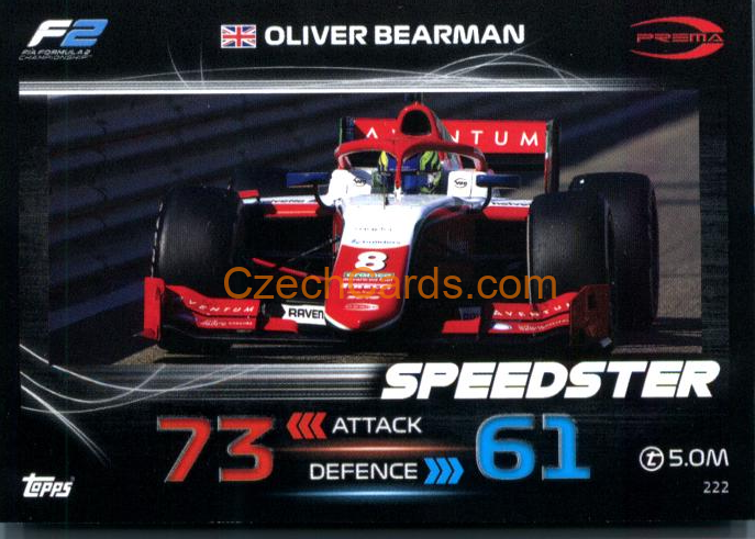 Oliver Bearman (PREMA Racing) 2023 Turbo Attax #222