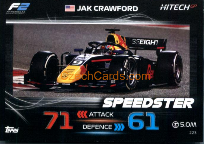 Jak Crawford (Hitech Pulse-Eight) 2023 Turbo Attax #223