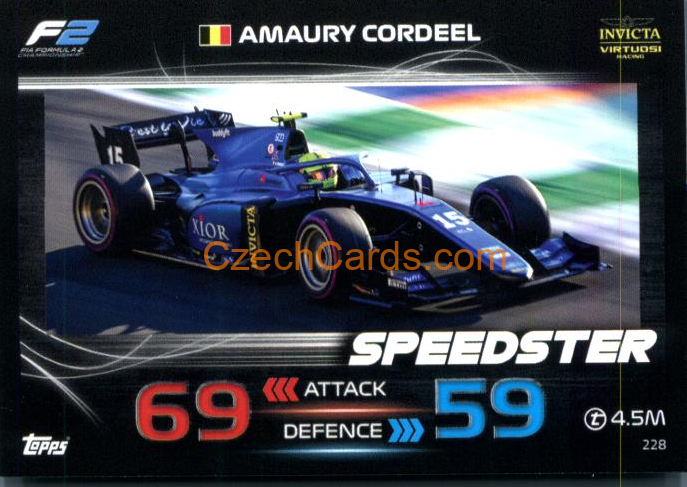 Amaury Cordeel (Invicta Virtuosi Racing) 2023 Turbo Attax #228
