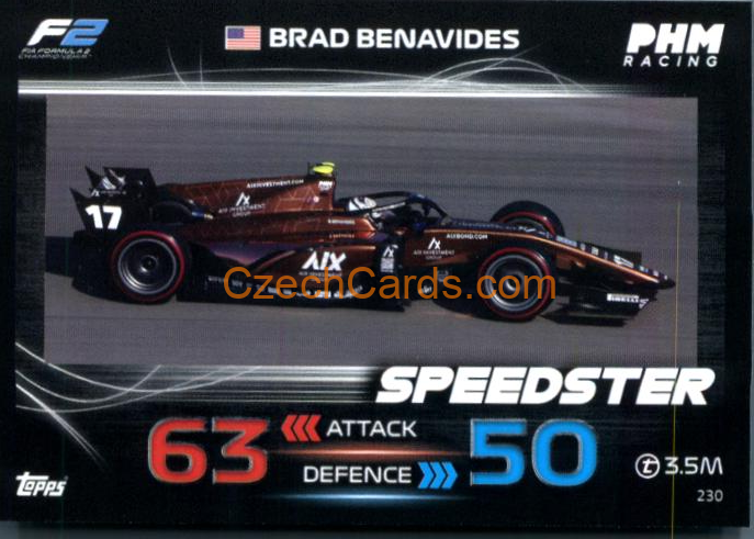 Brad Benavides (PHM Racing) 2023 Turbo Attax #230