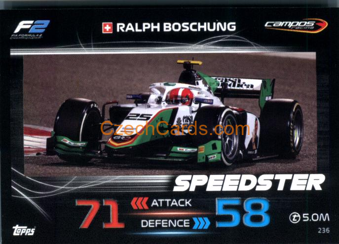 Ralph Boschung (Campos Racing) 2023 Turbo Attax #236