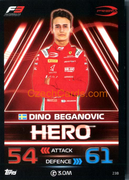 Dino Beganovic (PREMA Racing) 2023 Turbo Attax #238