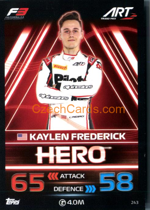 Kaylen Frederick (ART Grand Prix) 2023 Turbo Attax #243