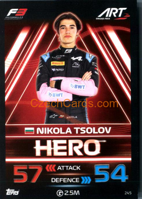 Nikola Tsolov (ART Grand Prix) 2023 Turbo Attax #245