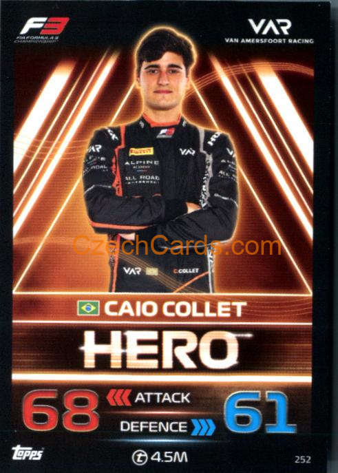Caio Collet (Van Amersfoort Racing) 2023 Turbo Attax #252