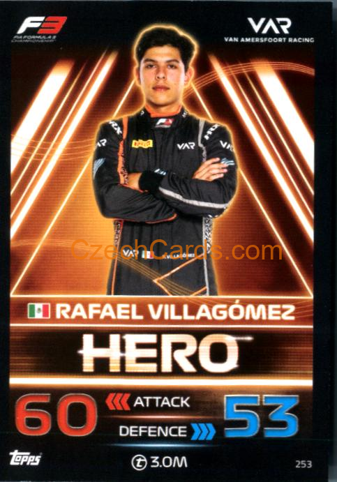Rafael Villagómez (Van Amersfoort Racing) 2023 Turbo Attax #253