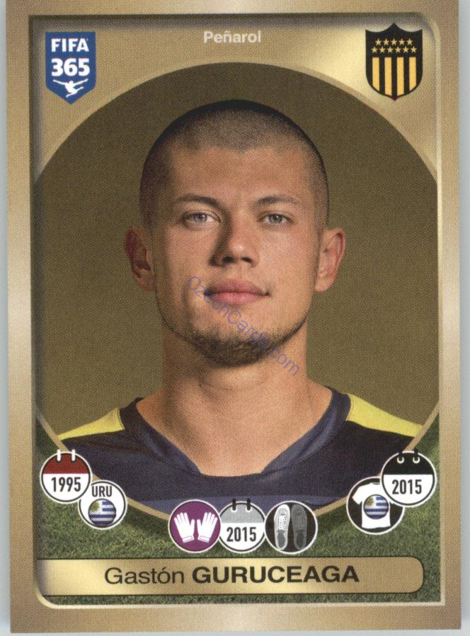 Gastón Guruceaga Panini 2017 FIFA 365 Sticker #584