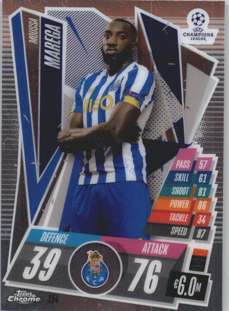 Moussa Marega Match Attax Chrome CL 2020/21 #114