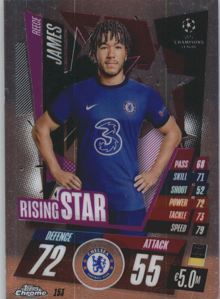 Reece James Match Attax Chrome CL 2020/21 Rising Star #153