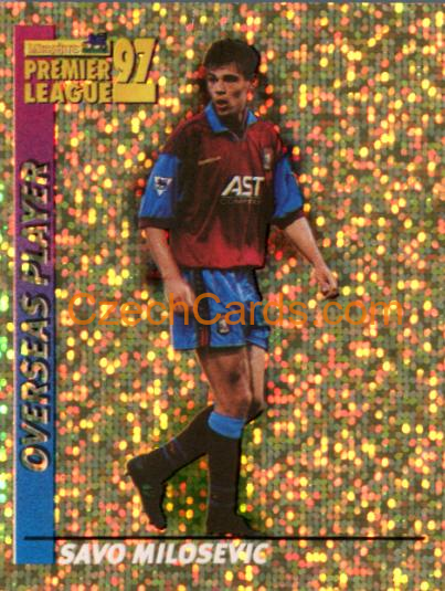 Savo Milosevic 1997 Merlin EPL Sticker #53 gold