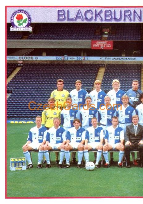 Team Photo Blackburn Rovers (1/2) 1997 Merlin EPL Sticker #57