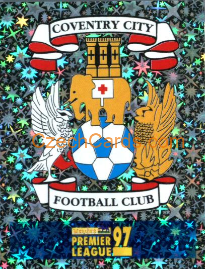 Club Emblem Coventry City 1997 Merlin EPL Sticker #106 foil