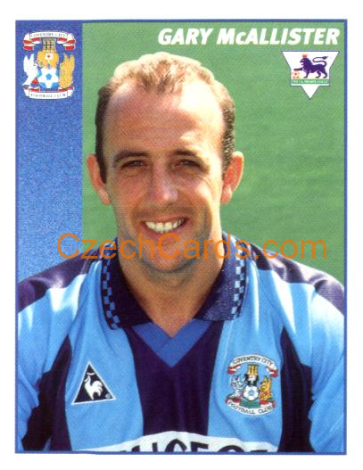 Gary McAllister 1997 Merlin EPL Sticker #120