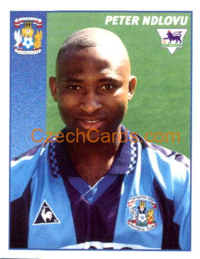 Peter Ndlovu 1997 Merlin EPL Sticker #125