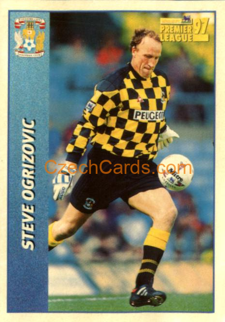 Steve Ogrizovic (Keeper) 1997 Merlin EPL Sticker #130