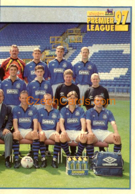 Team Photo Everton (2/2) 1997 Merlin EPL Sticker #162