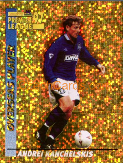 Andrei Kanchelskis 1997 Merlin EPL Sticker #183 gold