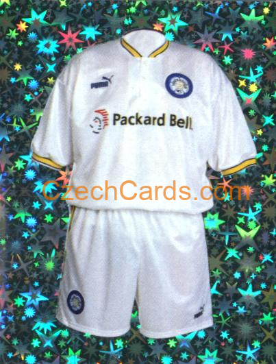 Home Kit Leeds United 1997 Merlin EPL Sticker #186 foil