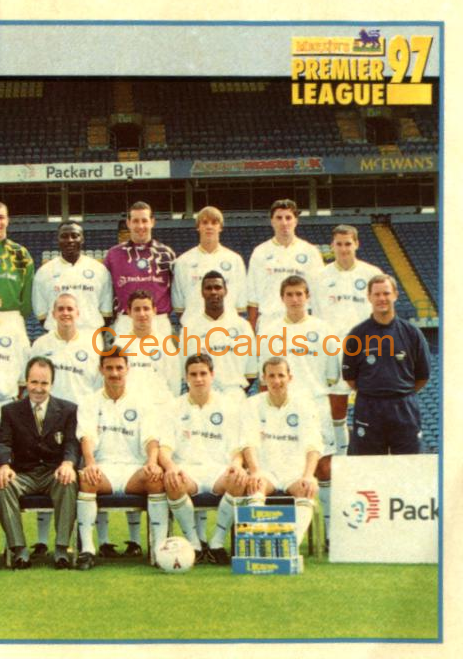 Team Photo Leeds United (2/2) 1997 Merlin EPL Sticker #188