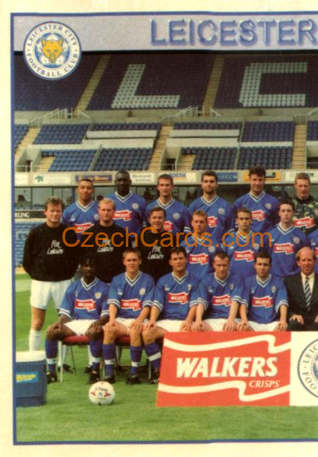 Team Photo Leicester City (1/2) 1997 Merlin EPL Sticker #213