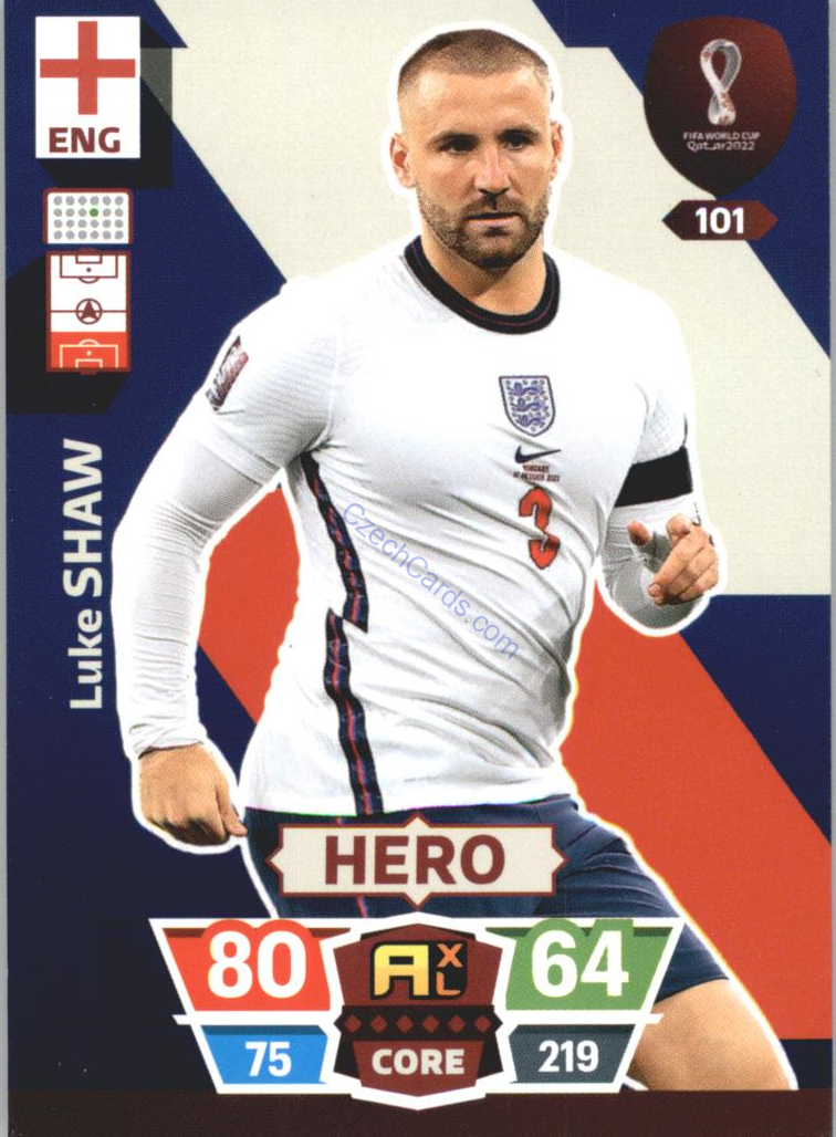Luke Shaw 2022 Panini World Cup Adrenalyn #101