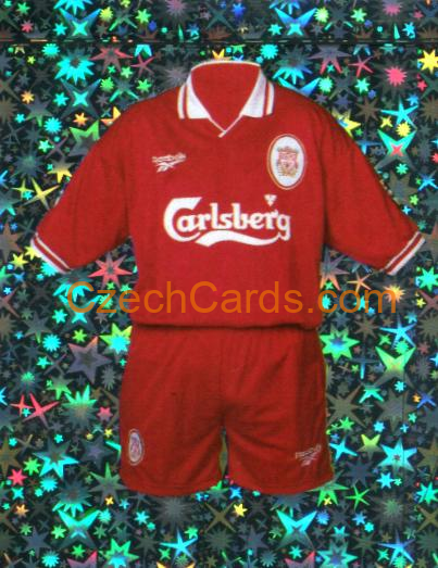 Home Kit Liverpool 1997 Merlin EPL Sticker #238 foil