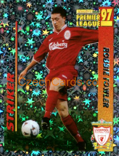 Robbie Fowler (Striker) 1997 Merlin EPL Sticker #259 foil