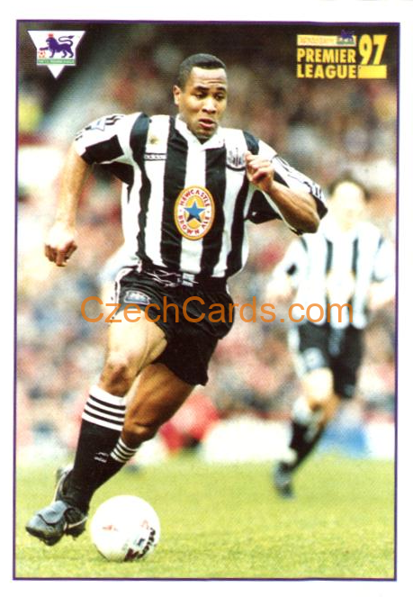 Les Ferdinand (Newcastle United) 1997 Merlin EPL Sticker #265