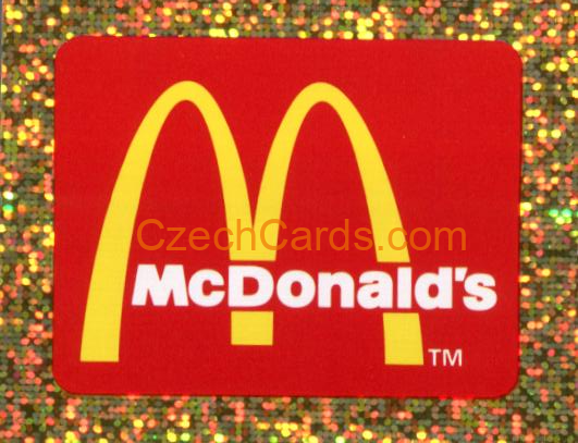McDonalds Logo 1997 Merlin EPL Sticker #272 foil