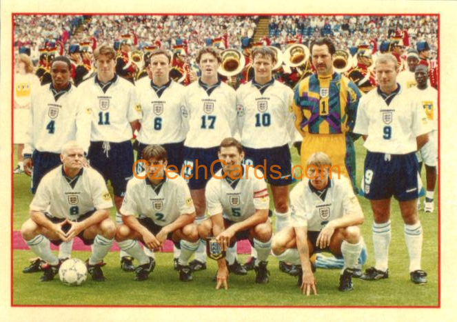 Q3 - England Team Photo (723) 1997 Merlin EPL Sticker #275