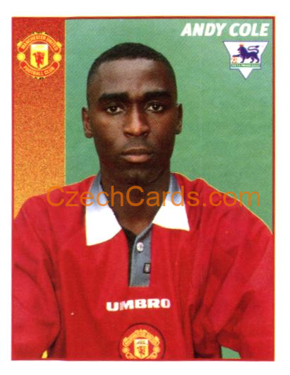 Andy Cole 1997 Merlin EPL Sticker #296