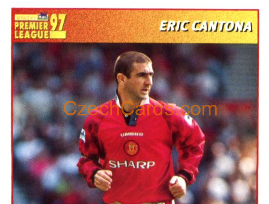 Eric Cantona (1/2) 1997 Merlin EPL Sticker #299
