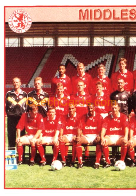 Team Photo Middlesbrough (1/2) 1997 Merlin EPL Sticker #307