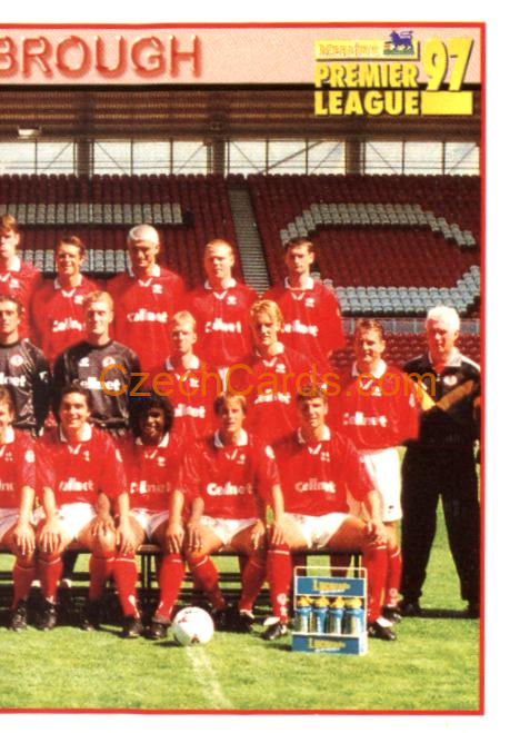 Team Photo Middlesbrough (2/2) 1997 Merlin EPL Sticker #308