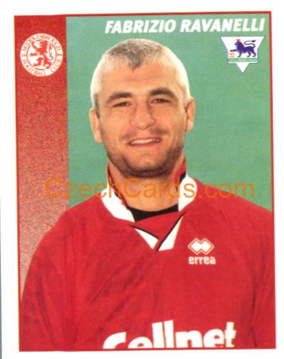 Fabrizio Ravanelli 1997 Merlin EPL Sticker #322