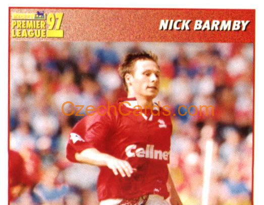 Nick Barmby (1/2) 1997 Merlin EPL Sticker #325