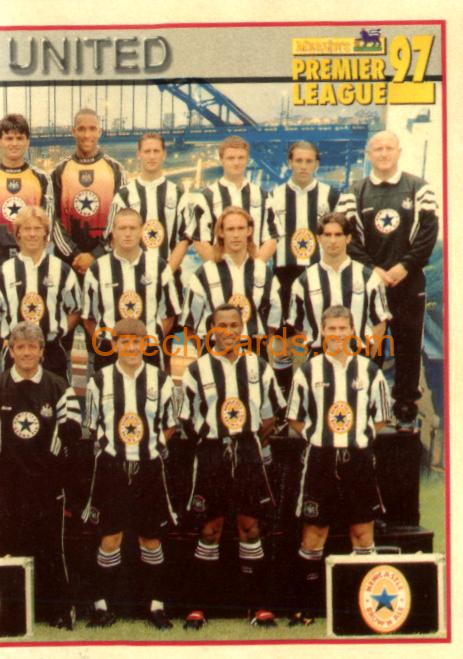 Team Photo Newcastle (2/2) 1997 Merlin EPL Sticker #334