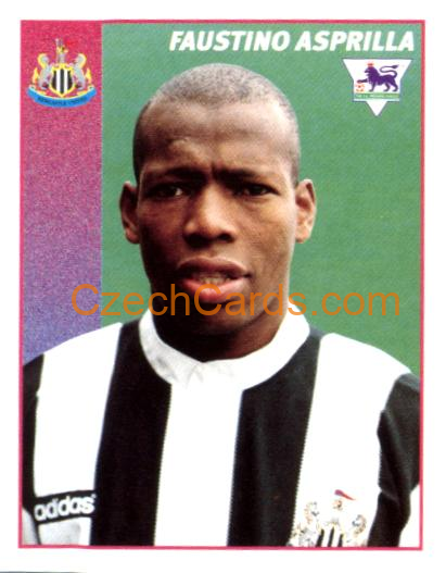 Faustino Asprilla 1997 Merlin EPL Sticker #348