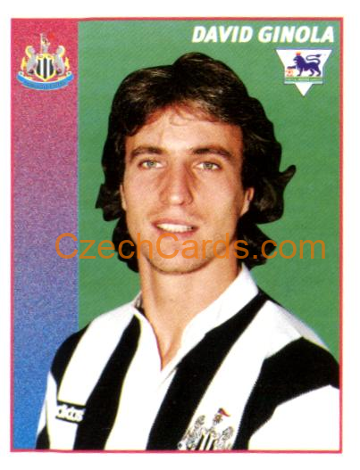 David Ginola 1997 Merlin EPL Sticker #349