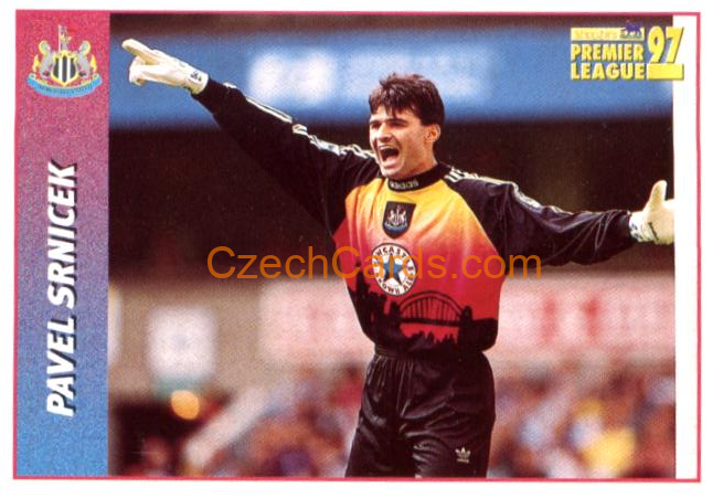 Pavel Srnicek (Keeper) 1997 Merlin EPL Sticker #354