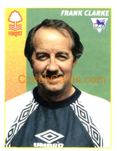 Frank Clarke (Manager) 1997 Merlin EPL Sticker #357
