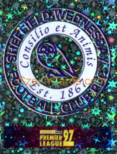 Club Emblem Sheffield Wednesday 1997 Merlin EPL Sticker #382 foil