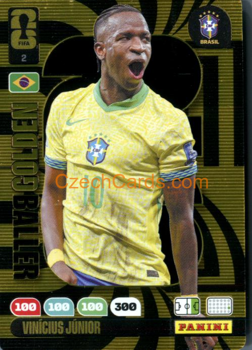 Vinicius Junior 2026 Panini FIFA World Cup Golden Baller #2