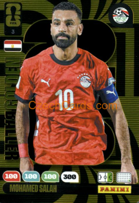 Mohamed Salah 2026 Panini FIFA World Cup Golden Baller #3