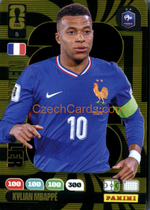 Kylian Mbappe 2026 Panini FIFA World Cup Golden Baller #5