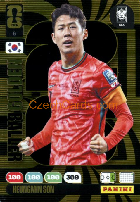 Son 2026 Panini FIFA World Cup Golden Baller #6
