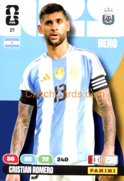 Cristian Romero 2026 Panini FIFA World Cup #27