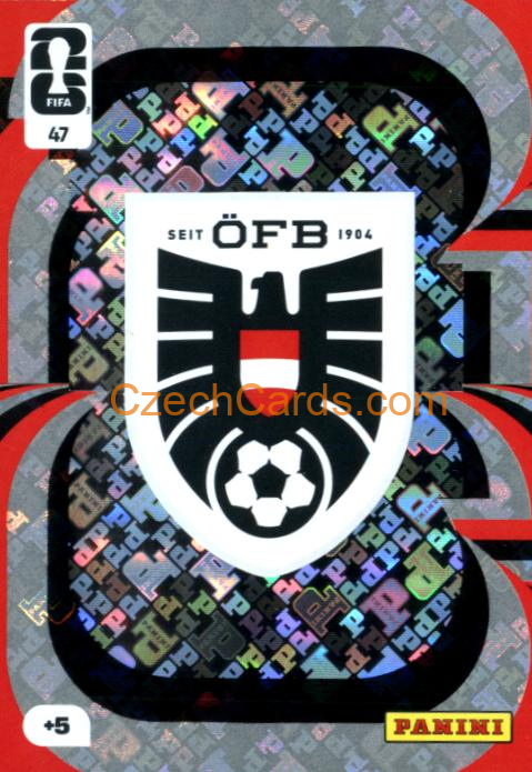 Team Crest Austria 2026 Panini FIFA World Cup #47