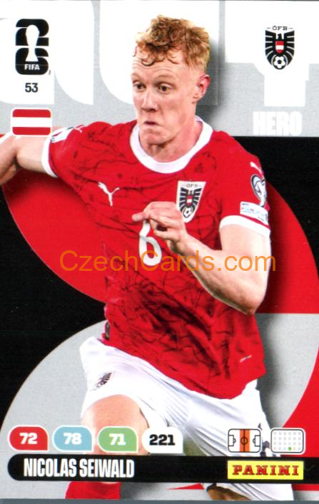 Nicolas Seiwald 2026 Panini FIFA World Cup #53