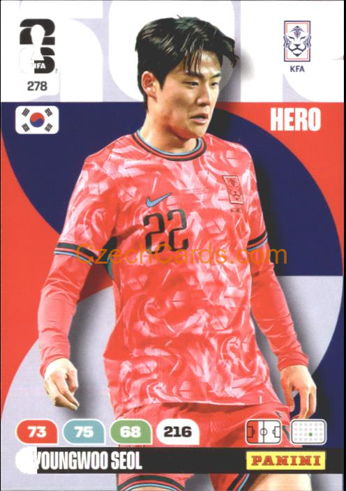 Youngwoo Seol 2026 Panini FIFA World Cup #278